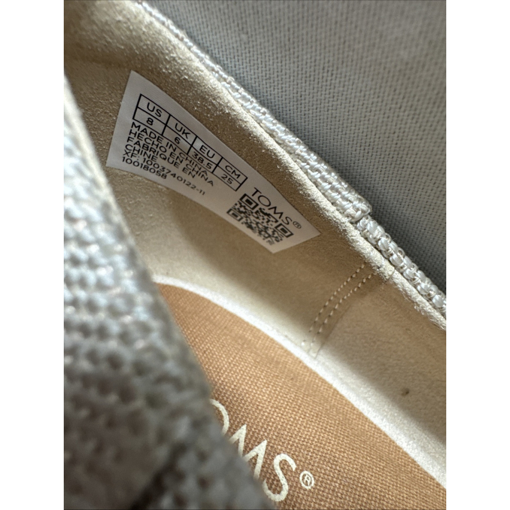 Toms Loafer Women's Flat Beige SlipOns 8W Work Church Everyday Office New No Box - Picture 14 of 16